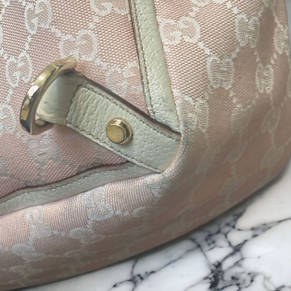 Gucci Pink & White D-Ring Abbey Tote - Picture 7 of 10